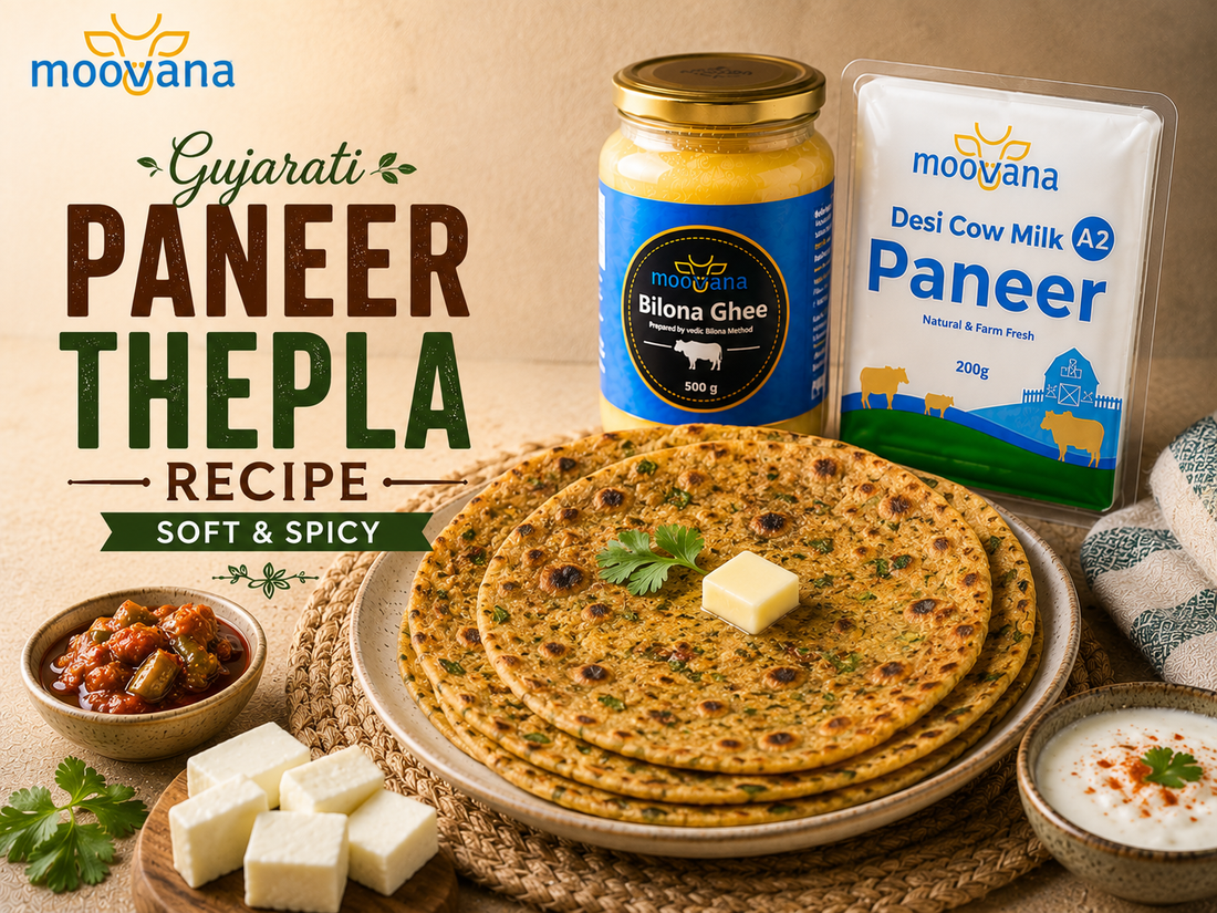 Gujarati Paneer Thepla Recipe (Soft & Spicy)