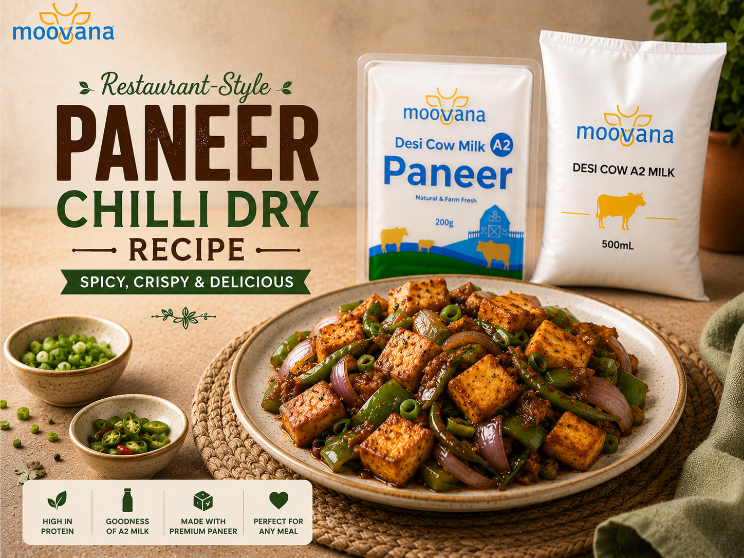 Restaurant-Style Paneer Chilli Dry Recipe