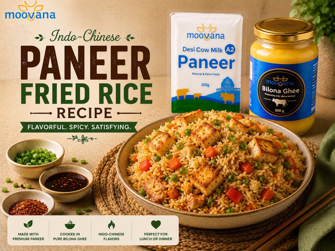 Indo-Chinese Paneer Fried Rice Recipe