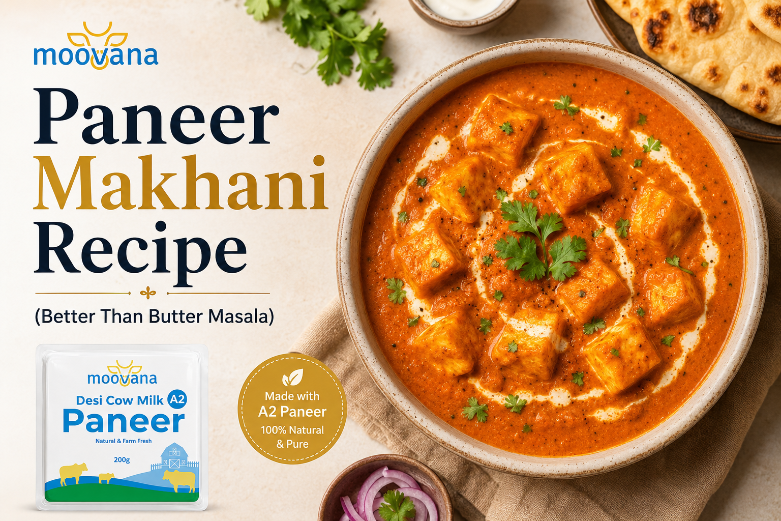 Paneer Makhani Recipe (Better Than Butter Masala)