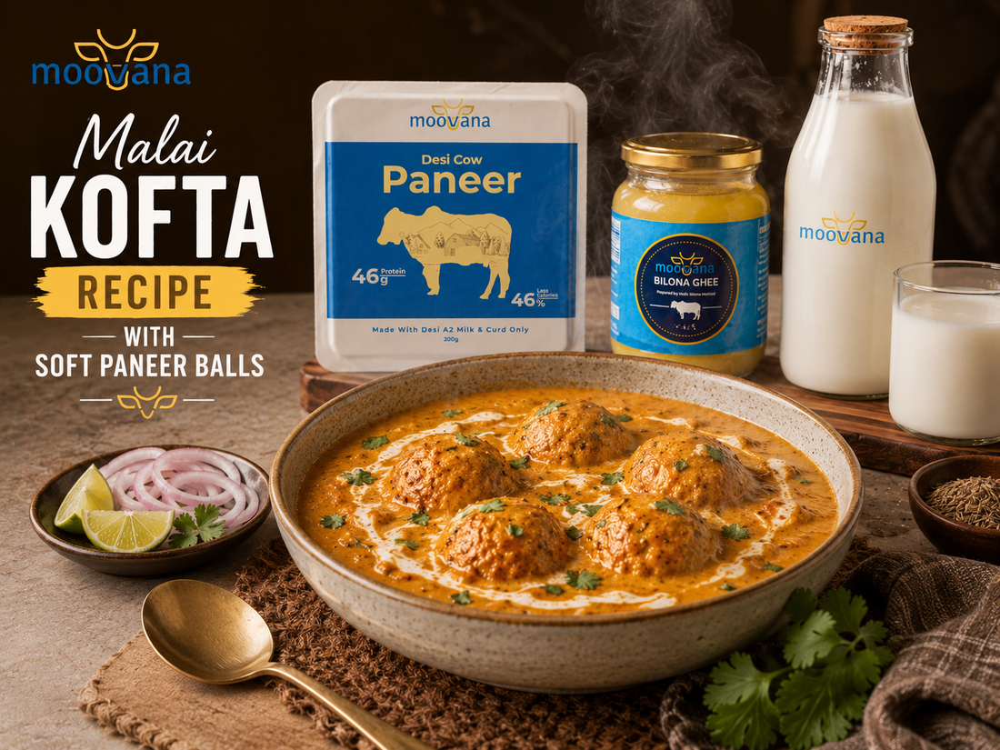 Malai Kofta Recipe with Soft Paneer Balls