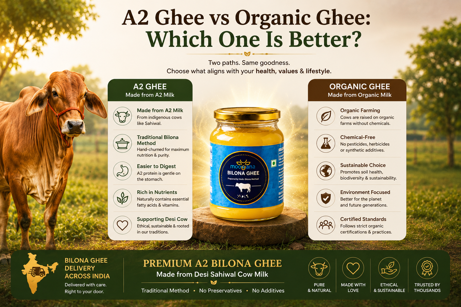 A2 Ghee vs Organic Ghee: Which One Is Better?