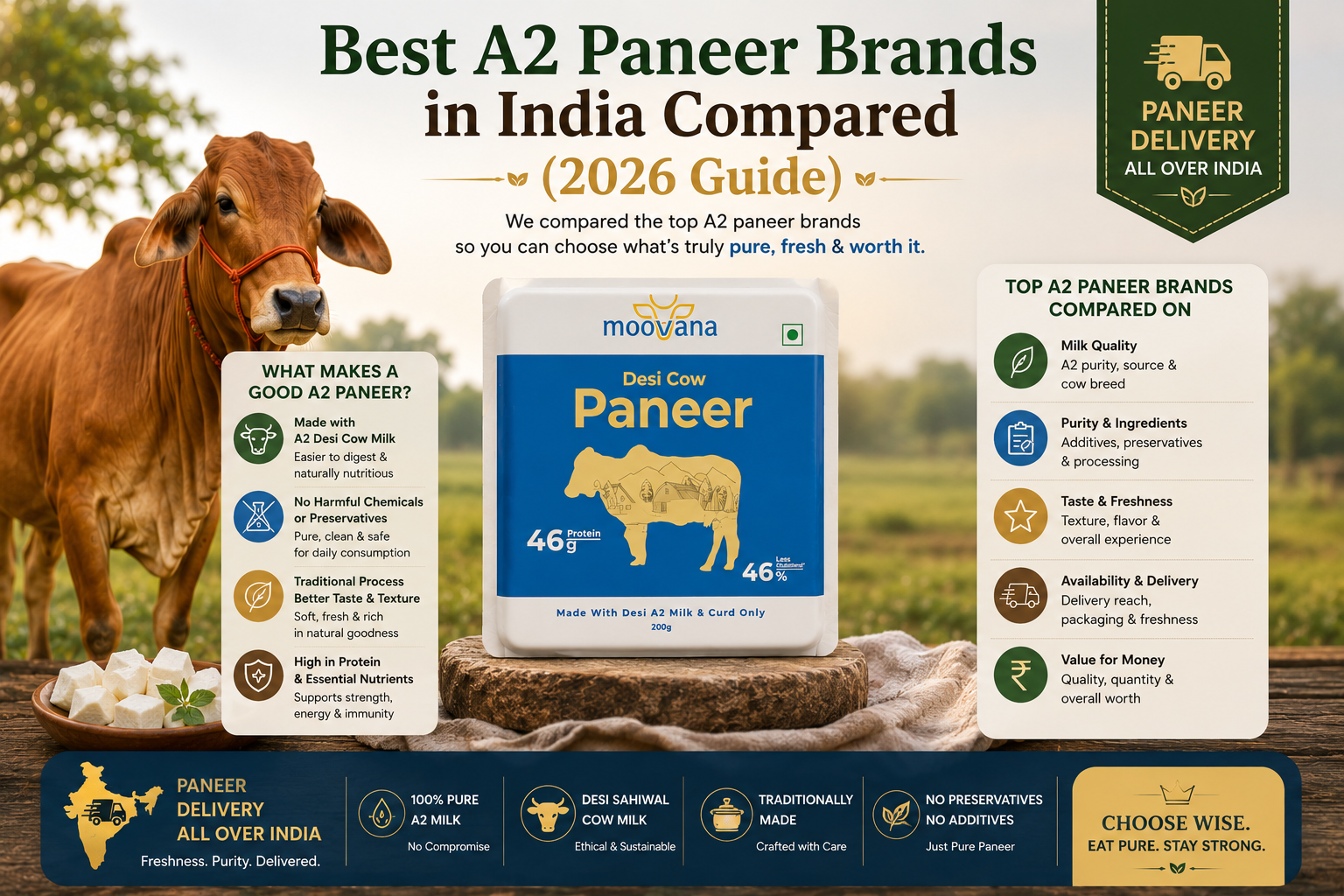 Best A2 Paneer Brands in India Compared (2026 Guide)