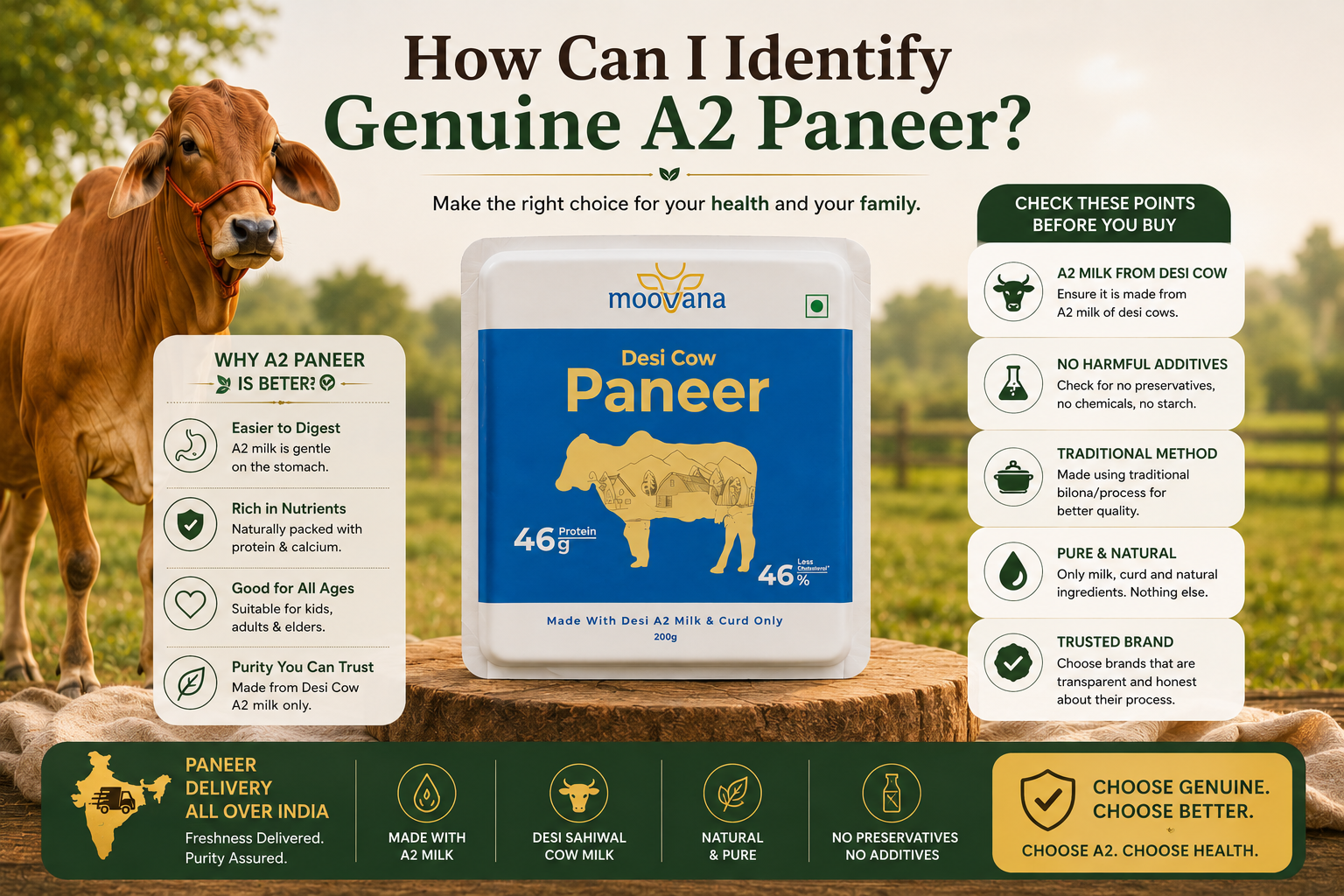 How Can I Identify Genuine A2 Paneer?