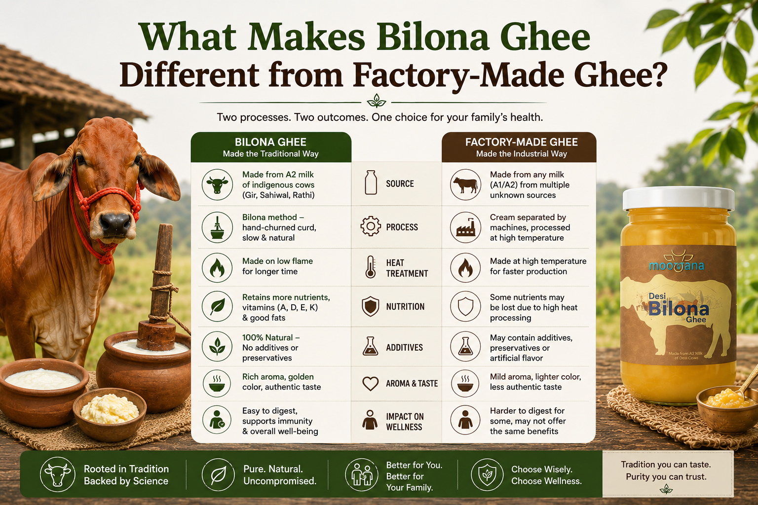 What Makes Bilona Ghee Different from Factory-Made Ghee?