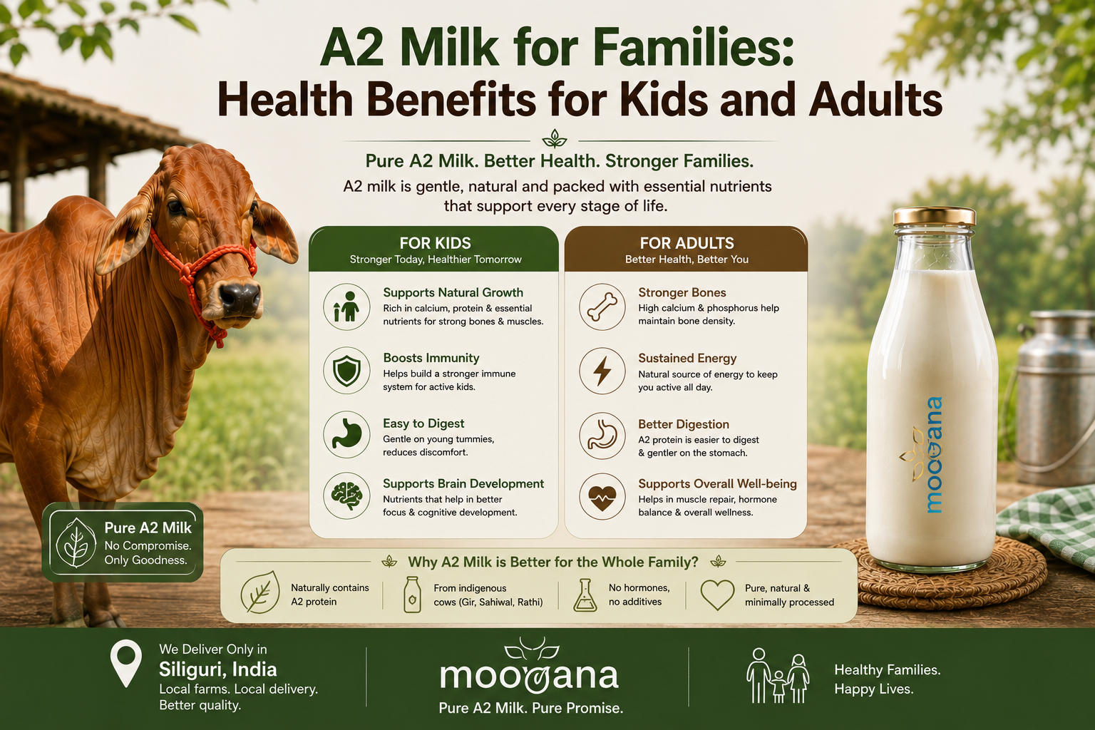 A2 Milk for Families: Health Benefits for Kids and Adults