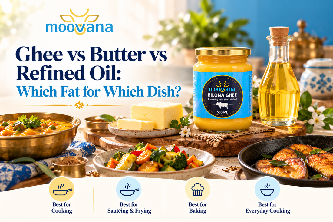 Ghee vs Butter vs Refined Oil: Which Fat for Which Dish?